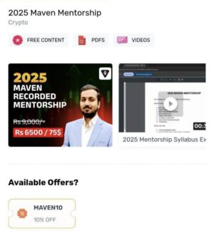 Trade Maven Mentorship Course 2025-Recorded