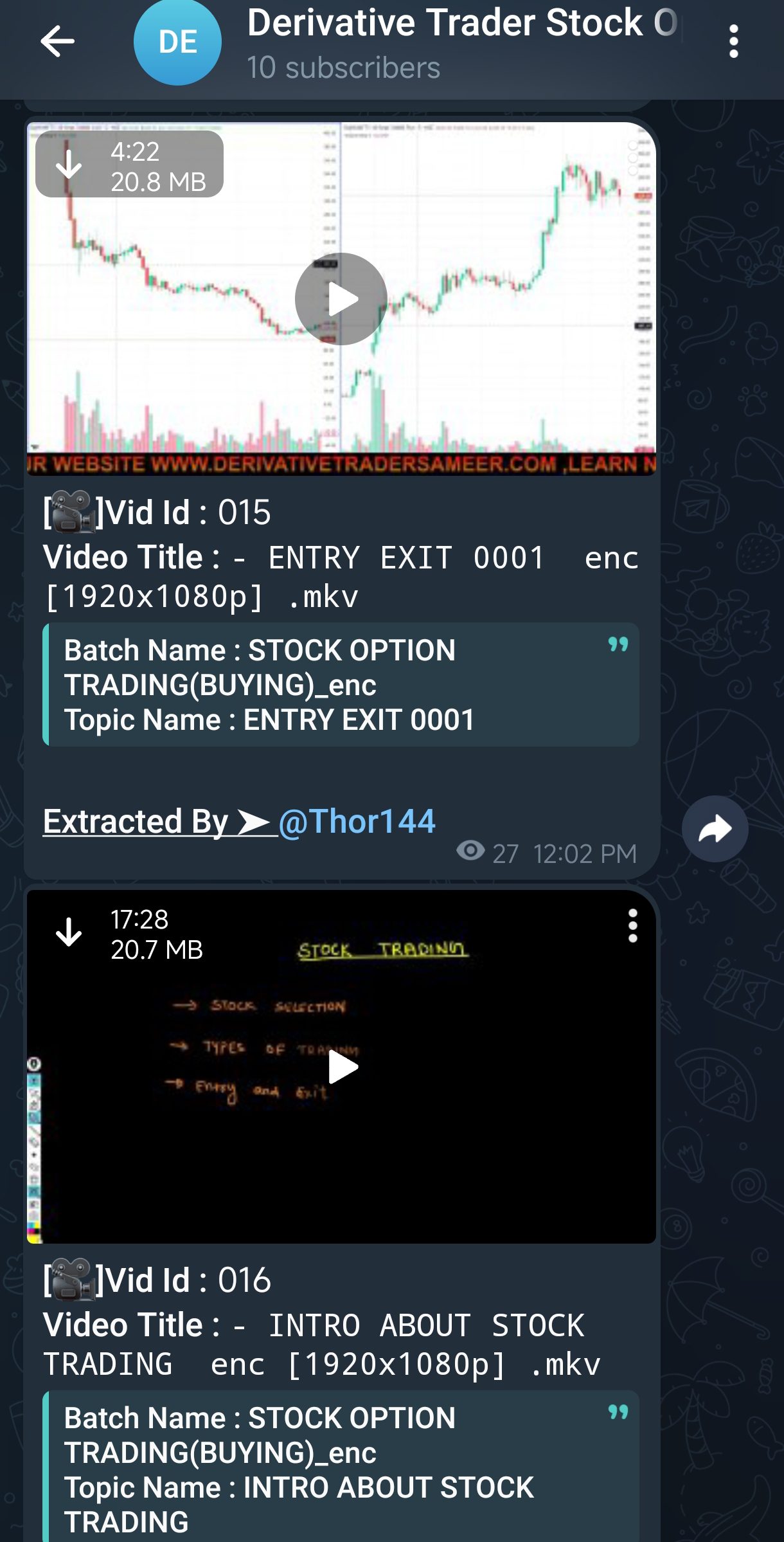 Derivative Trader Sameer Stock options Course 