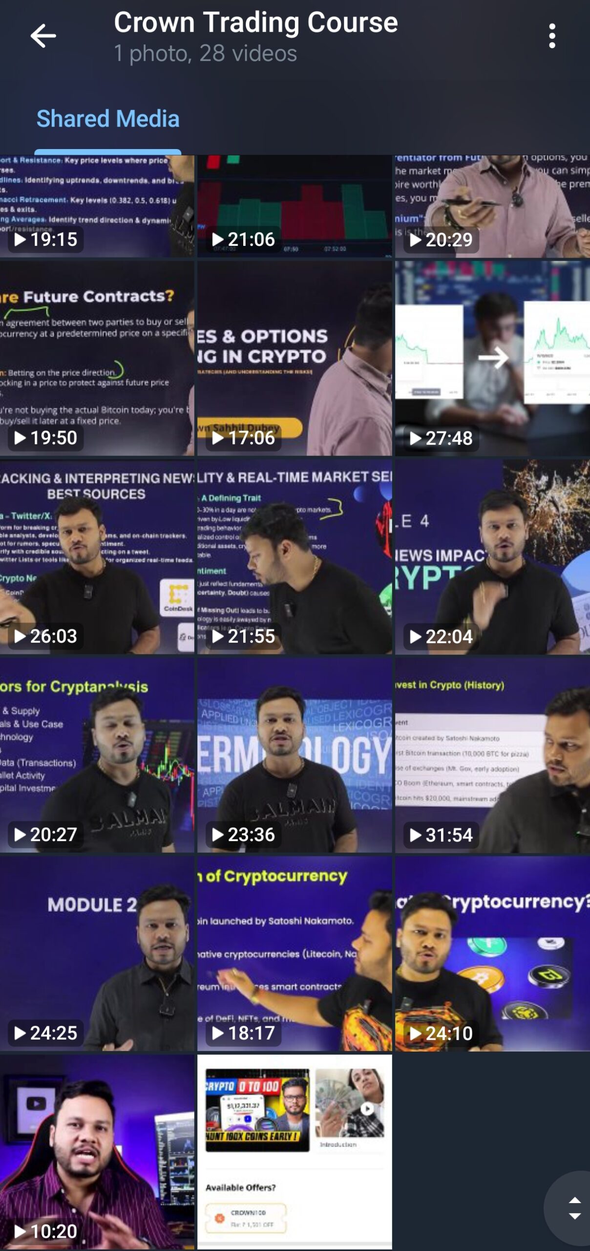 Crown Trading Crypto Course