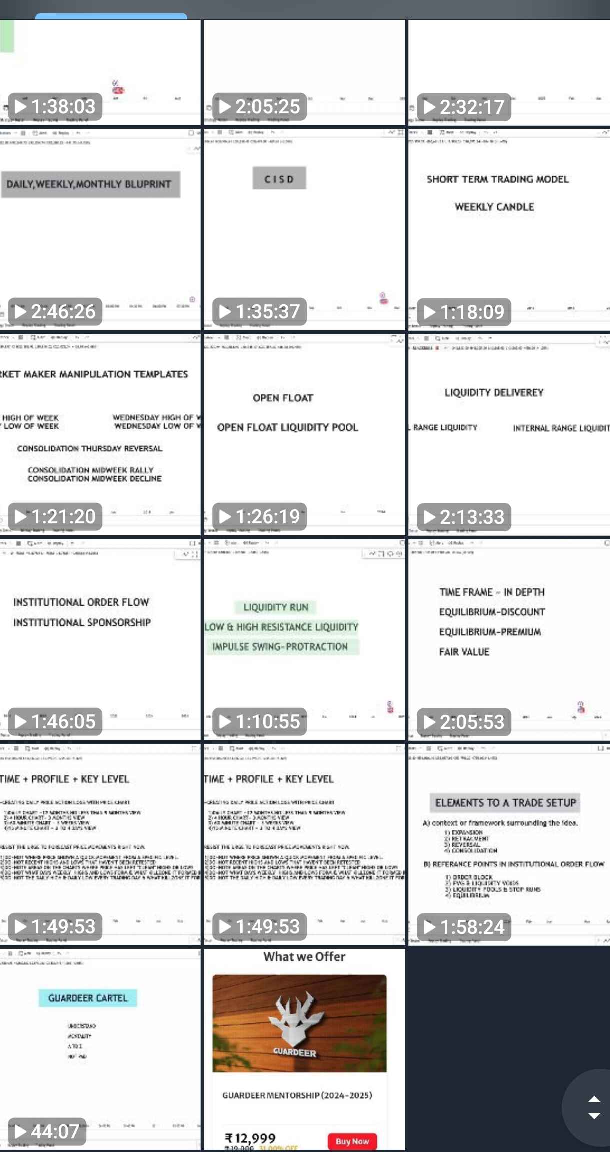 Guardeer cartel Mentorship Course 